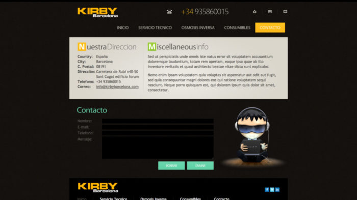 creation site web kirby