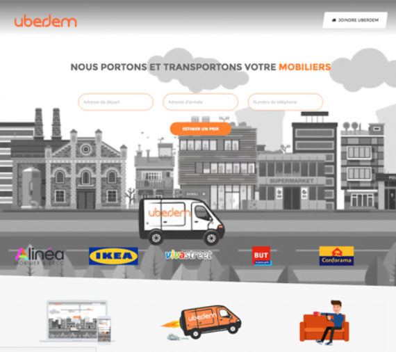creation site web pour uberdem.com