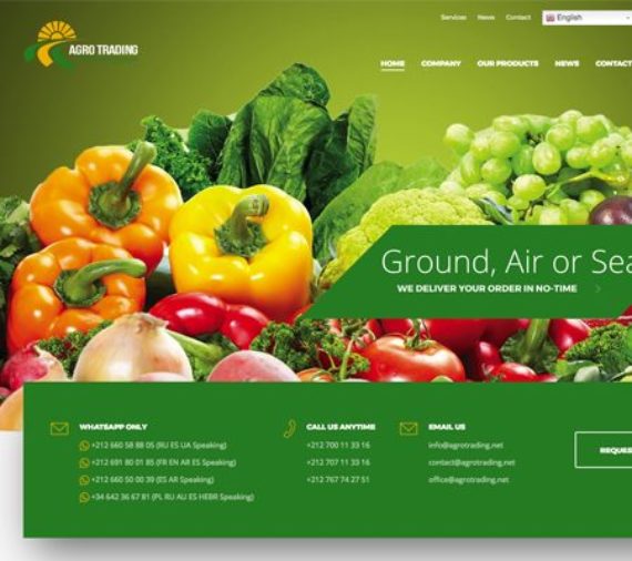 Creation site web Agrotrading