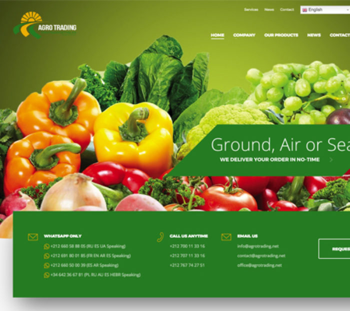 Creation site web Agrotrading