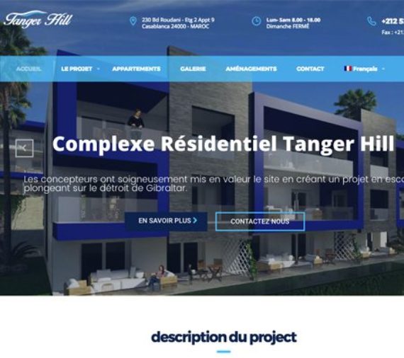Creation site web Tanger hill