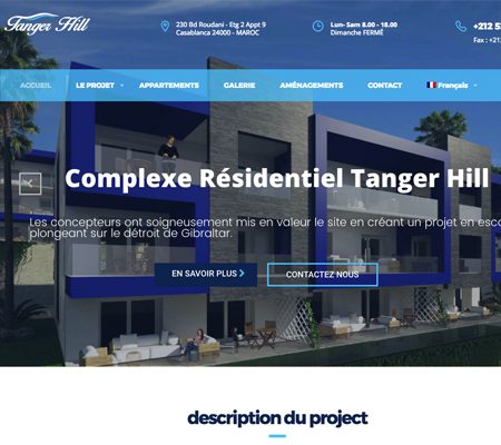 Creation site web Tanger hill